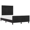 vidaXL Boxspringbett mit Kopfteil Schwarz 120 x 190 cm Samt