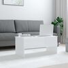 vidaXL Couchtisch Hochglanz-Weiß 102x50,5x46,5 cm Holzwerkstoff
