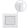 vidaXL Kellerfenster Innenseite Farbe Wei&szlig; RISOR 60 x 55 cm