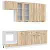 vidaXL K&uuml;cheneinheit LYON 8 pcs Sonoma-Eiche Holzwerkstoff