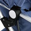 vidaXL 3-in-1-Kinderwagen Marineblau Aluminium