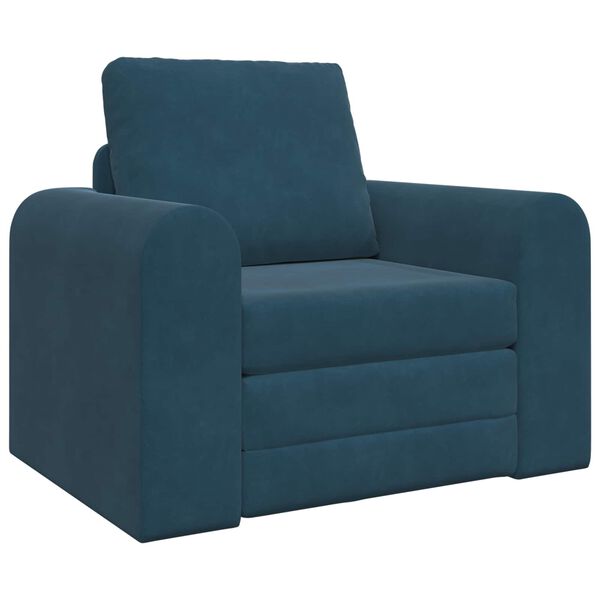 vidaXL Schlafsofa Blau 98 x 71 x 83 cm Samt