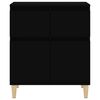 vidaXL Sideboard Schwarz 60x35x70 cm Holzwerkstoff