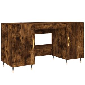 vidaXL Schreibtisch R&auml;uchereiche 140x50x75 cm Holzwerkstoff