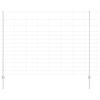 vidaXL Zaun mit Pfosten Silber 1.6 x 25 m Stahl