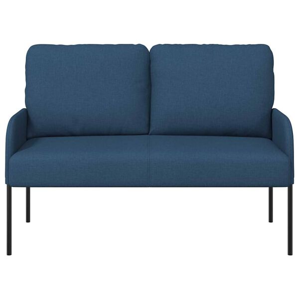 vidaXL Sofas mit Kissen 110cm Blau Sperrholz