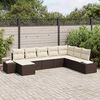 vidaXL Gartensofa-set mit Kissen 8 pcs Poly-Rattan
