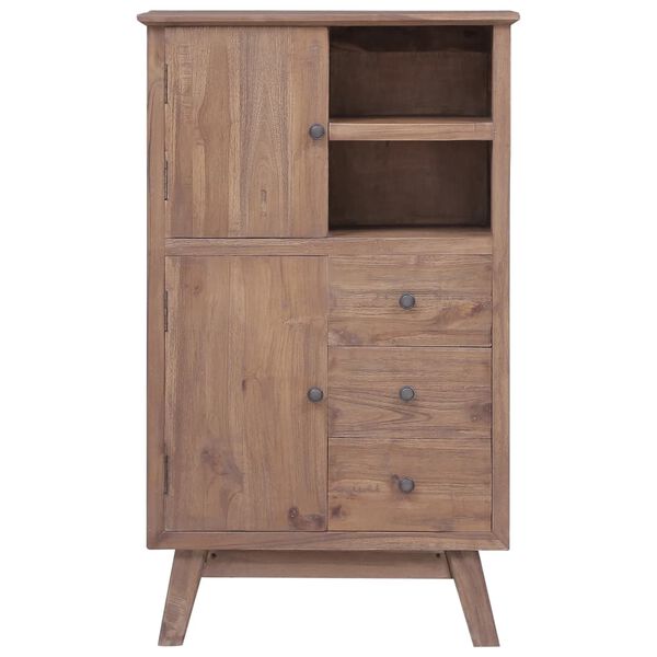 vidaXL Highboard 60 x 30 x 100 cm Massivholz Teak