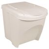 vidaXL Stapelbare M&uuml;lleimer 3 Stk. Wei&szlig; 75 L Polypropylen