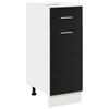 vidaXL H&auml;ngeschrank Schwarz Eichen-Optik 30 x 46 x 81,5 cm