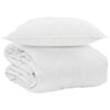 vidaXL Sommerdecke mit Kissen 2 pcs Wei&szlig; Mikrofaser