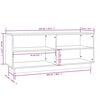 vidaXL Schuhregal Weiß 110x34x45 cm Massivholz Kiefer