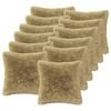 vidaXL Kissen mit Kissen HEERLEN 12 Stk. Hellgrau PV Fleece