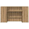 vidaXL Empfangstheke Artisan-Eiche 180x50x103,5 cm Holzwerkstoff