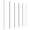 vidaXL 5-tlg. Paravent Wei&szlig; 250x220 cm Stoff