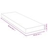 vidaXL Wandregal 60x20x4 cm Bambus