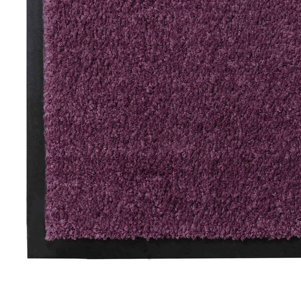 vidaXL Fu&szlig;matte Bordeaux 80 x 60 x 1,2 cm Teddystoff