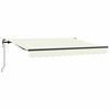 vidaXL Ausziehbare Markise Creme 250 x 200 cm Stoff