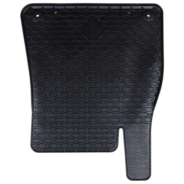 vidaXL Autofu&szlig;matte 4 pcs Schwarz Gummi