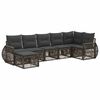 vidaXL Gartensofa-set 7 pcs Grau und Dunkelgrau Poly-Rattan