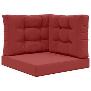 vidaXL Sofakissen f&uuml;r drau&szlig;en Polyester Weinrot 60 x 60 cm