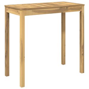 vidaXL Gartenbar-Tisch Wei&szlig; 108,5 x 55 x 105 cm Massivholz Akazie