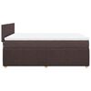 vidaXL Boxspringbett mit Matratze Dunkelbraun 140x190 cm Stoff