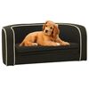 vidaXL Klappbares Hundesofa 76x71x30 cm Waschbares Leinen Dunkelgrau