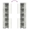 vidaXL Badezimmerschrank-Set TULUM Beton Grau 37 x 31,5 x 203 cm