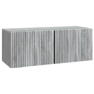 vidaXL Wandmontierter TV-Schrank 78,5 x 31 x 30 cm Sonoma-Grau