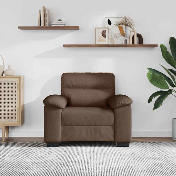 vidaXL Sessel Braun 100x81x84 cm Stoff