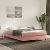 vidaXL Boxspringbettgestell Rosa 140x200 cm Samt