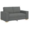 vidaXL 2-Sitzer Sofa Dunkelgrau 160x78x84 cm Stoff