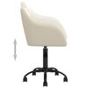 vidaXL Esszimmerstuhl Drehbar Creme Samt