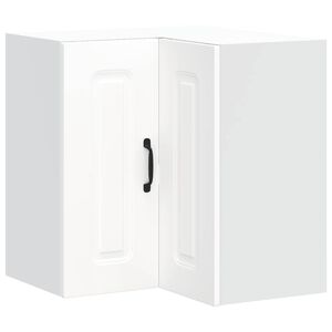 vidaXL K&uuml;chen-Eckh&auml;ngeschrank Kalmar Wei&szlig; Holzwerkstoff