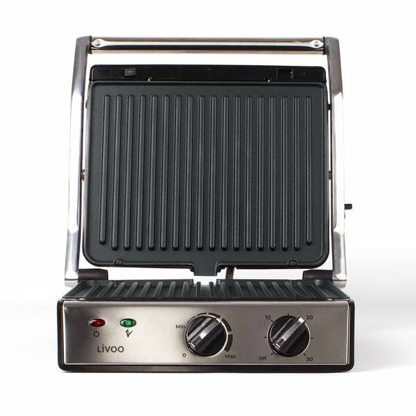 Livoo Kontaktgrill 2000 W Grau