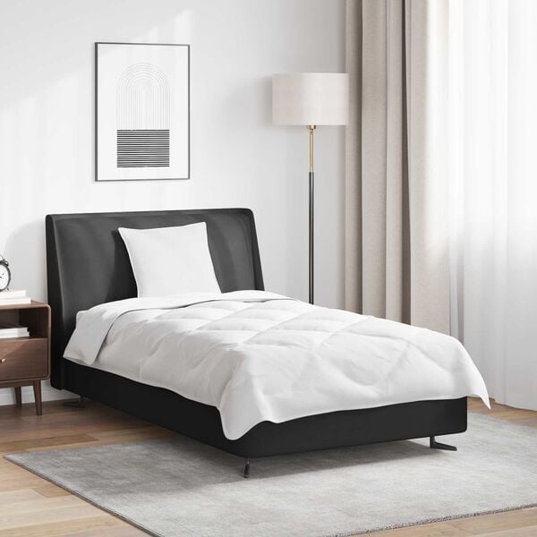 vidaXL Bettdecke mit Kissen 2 pcs Wei&szlig; Mikrofaser