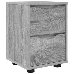 vidaXL Nachttisch Graues Sonoma 30,5 x 30 x 43 cm Holzwerkstoff