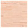 vidaXL Tischplatte 50x50x4 cm Quadratisch Massivholz Buche