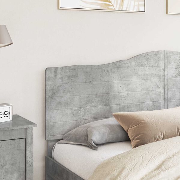 vidaXL Kopfteil Beton Grau 200 cm Holzwerkstoff