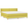 vidaXL Boxspringbett mit Matratze Gr&uuml;n 160x200 cm Stoff
