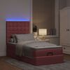 vidaXL Ottoman-Bett mit Matratzen & LEDs Rosa 100x200 cm Samt