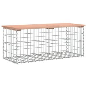 vidaXL Gartenbank aus Gabionen 103x44x42 cm Massivholz Douglasie