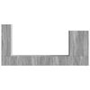 vidaXL TV-Wandregal-Set Wandmontiert 6 pcs Graues Sonoma