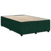 vidaXL Boxspringbett mit Matratze Dunkelgr&uuml;n 120x190 cm Samt