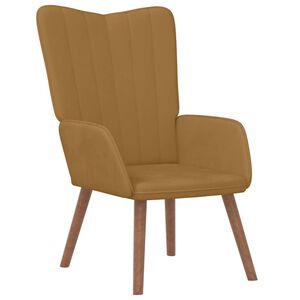 vidaXL Relaxsessel Braun Samt