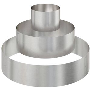 vidaXL Garten-Pflanzgef&auml;&szlig; Silber 90 x 90 x 20 cm Edelstahl