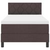 vidaXL Boxspringbett mit Matratze Dunkelbraun 90 x 200 cm Stoff