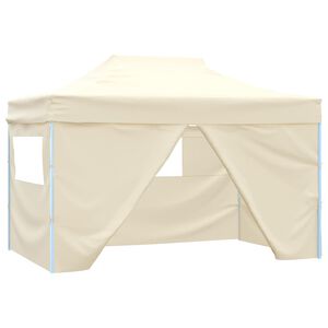 vidaXL Partyzelt 291 x 431 x 315 cm Creme Oxford-Stoff