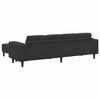 vidaXL Wohnzimmer Couch 3 pcs Schwarz